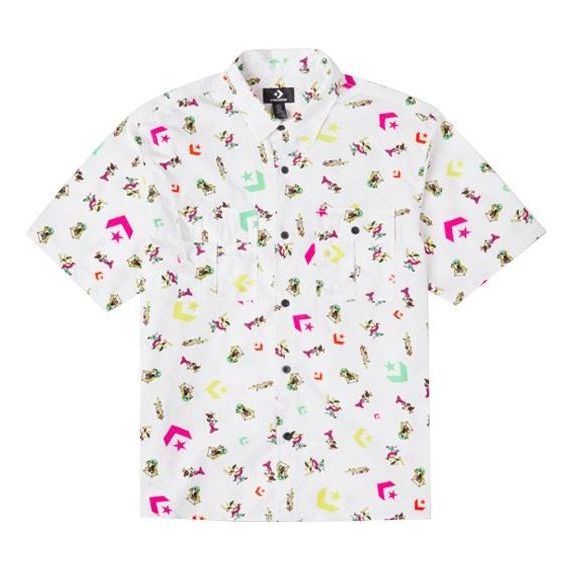 Converse Park Gym All Over Print Shirt 'White' 10023152-A01