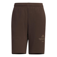 adidas Verbiage Shorts 'Dark Brown' IP3932