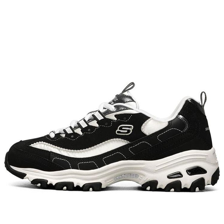 (WMNS) Skechers D Lites 1.0 Low Chunky Shoes Black 149463-BKW