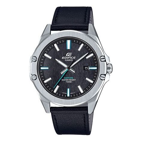 CASIO Waterproof EDIFICE Sapphire Crystal Quartz Mens Black Analog EFR-S107YL-1AVUPR