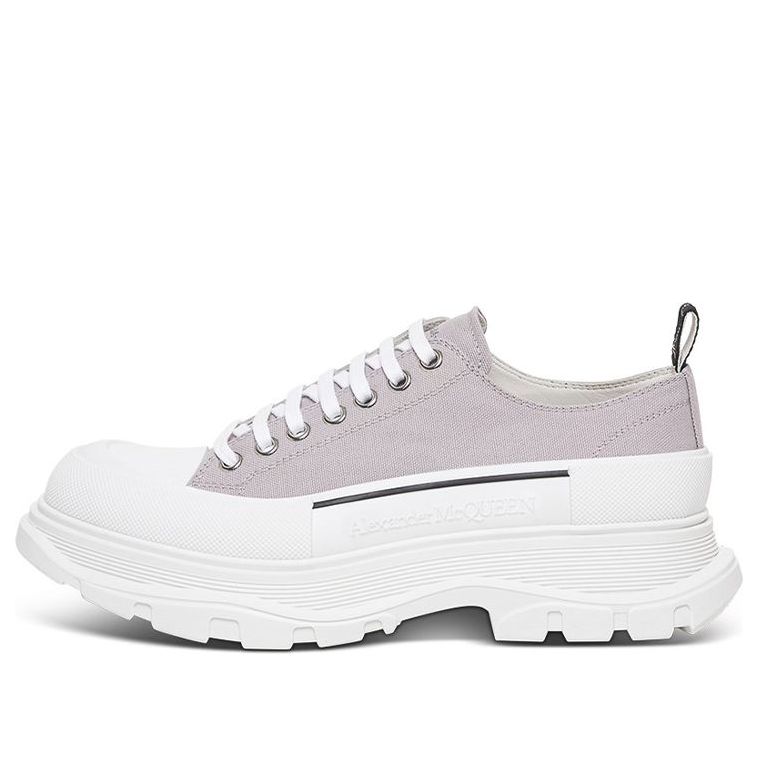 Alexander McQueen Tread Slick Canvas Sneakers 'Lilac White' 604257W4MV21331