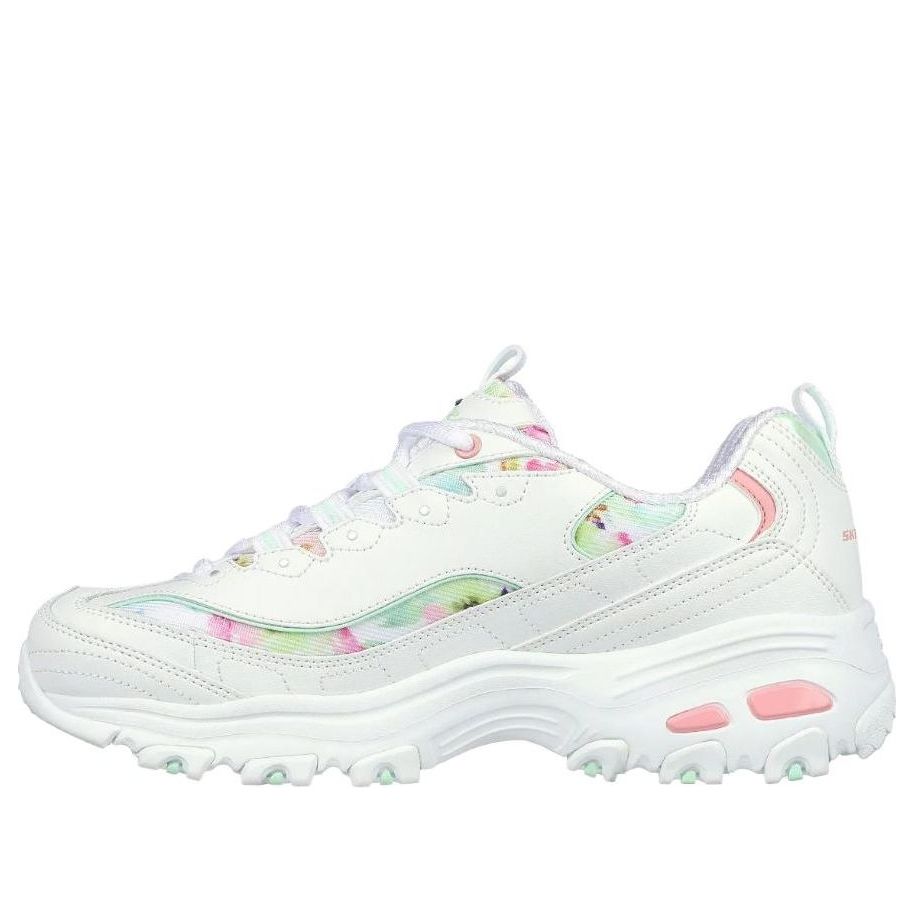 (WMNS) Skechers D'Lites Blooming Fields Sneakers 'White Multi' 149794-WMLT
