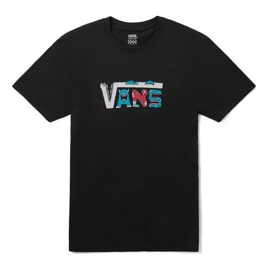 (WMNS) Vans x Mooncasket Casual Short Sleeve Black VN0A4MNMBLK