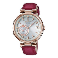 CASIO Sheen Series 50m Waterproof Solar Power Movement Watch Leather Strap SHB-100CGL-7A