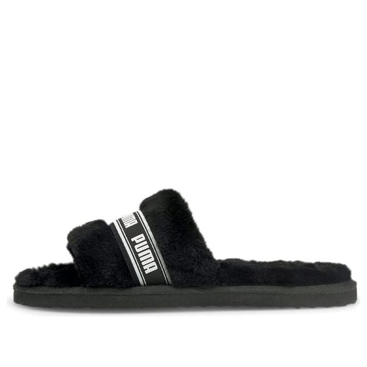 (WMNS) PUMA Fluff Slide 'Black' 384937-01
