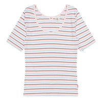 Levis Large Round Neck Stripe Slim Fit Short Sleeve Colorblock T-Shirt 85395-0004