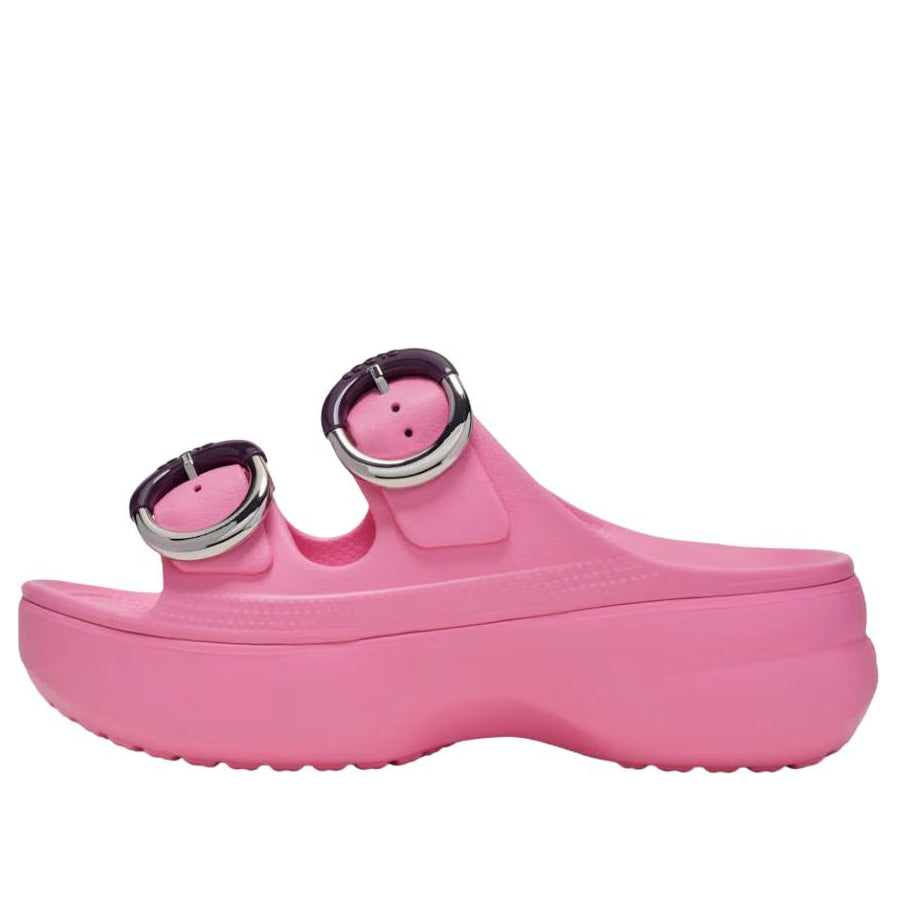 (WMNS) Crocs Saturday Platform Dipped Buckle Sandal 'Pink Lemonade' 213246-669