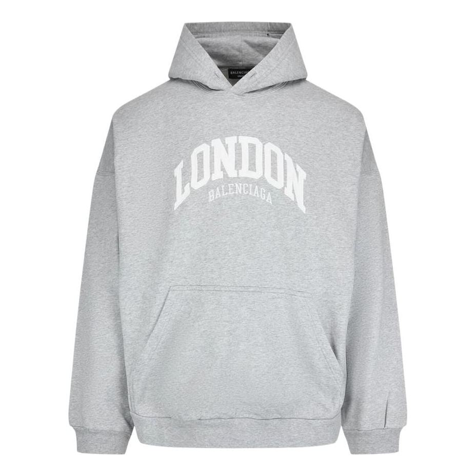 Balenciaga SS22 Cities London Hoodie 'Grey' 674986TLVG61380