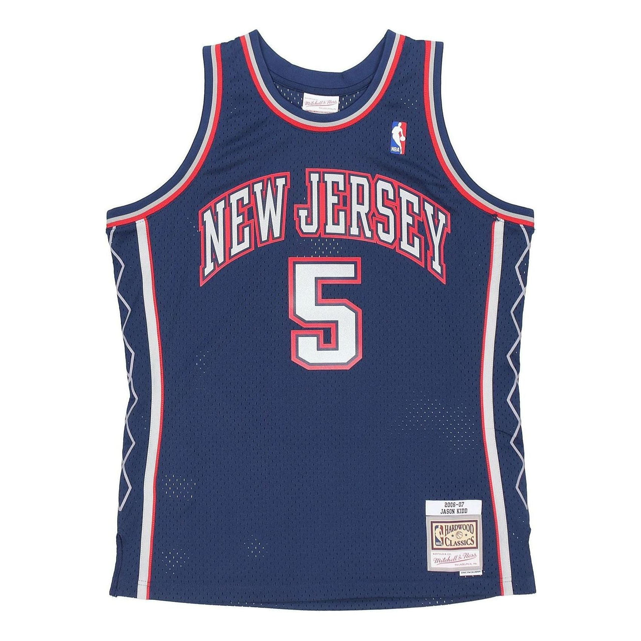 Mitchell & Ness x NBA New Jersey Nets 2006-07 SwingmanJersey 'Jason Kidd 5' SMJYAC19171-NJNNAVY06JKI