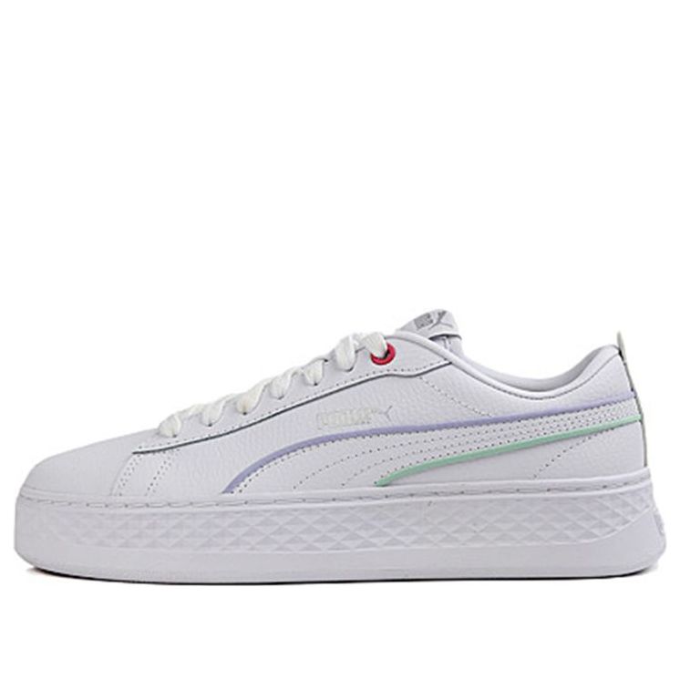 (WMNS) PUMA Smash Platform 'Piping - White Lilac' 373315-02