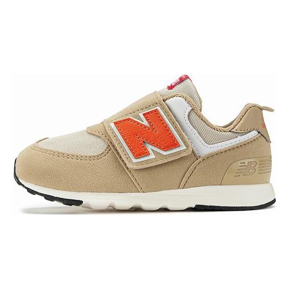 (TD) New Balance 574 Hook & Loop 'Brown Red White' NW574HBO