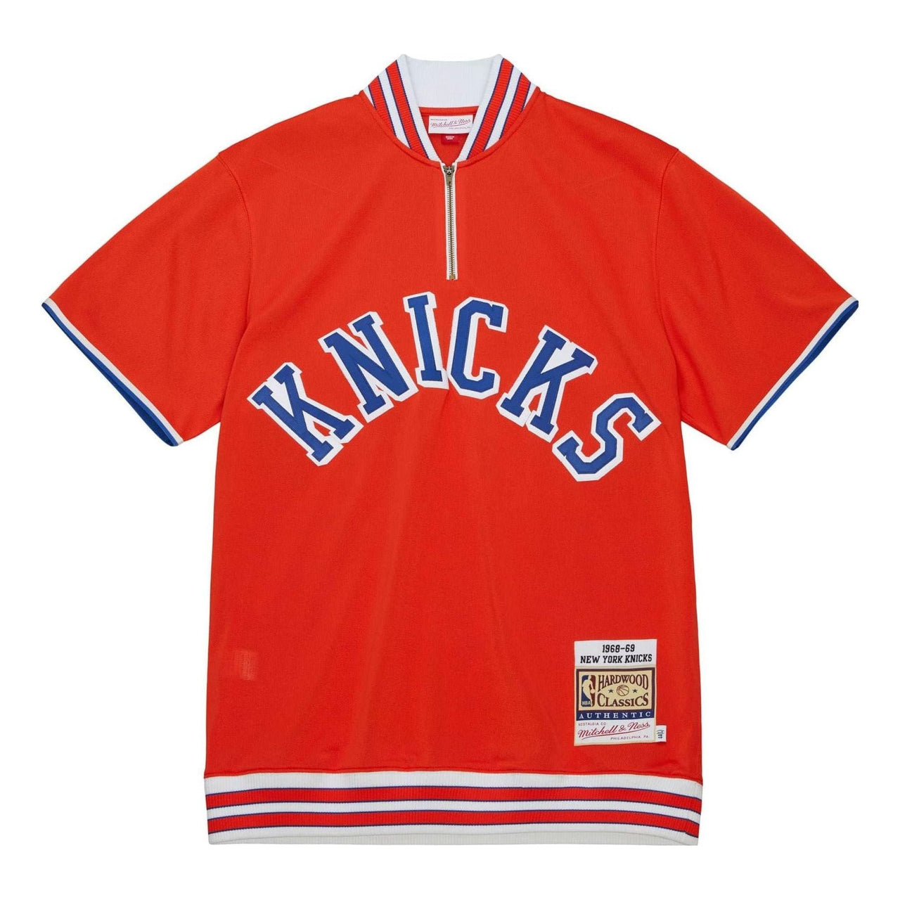 Mitchell & Ness x NBA New York Knicks 1968-69 Shooting Shirt 'Orange' ASSH5697-NYK68PPPORAN