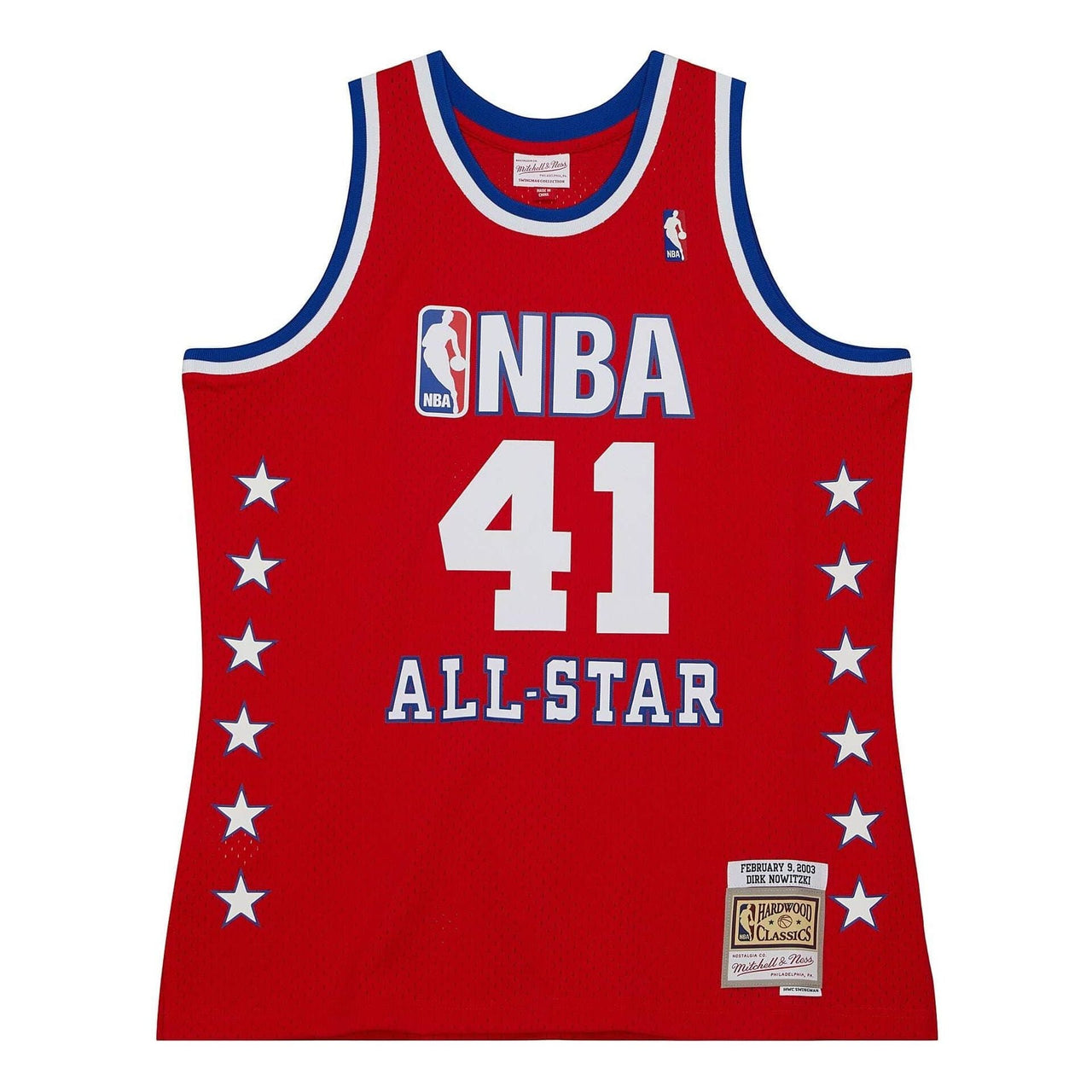 Mitchell & Ness x NBA All Star West 2003-04 Swingman Jersey 'Dirk Nowitzki 41' SMJY5299-ASW03DNORED1