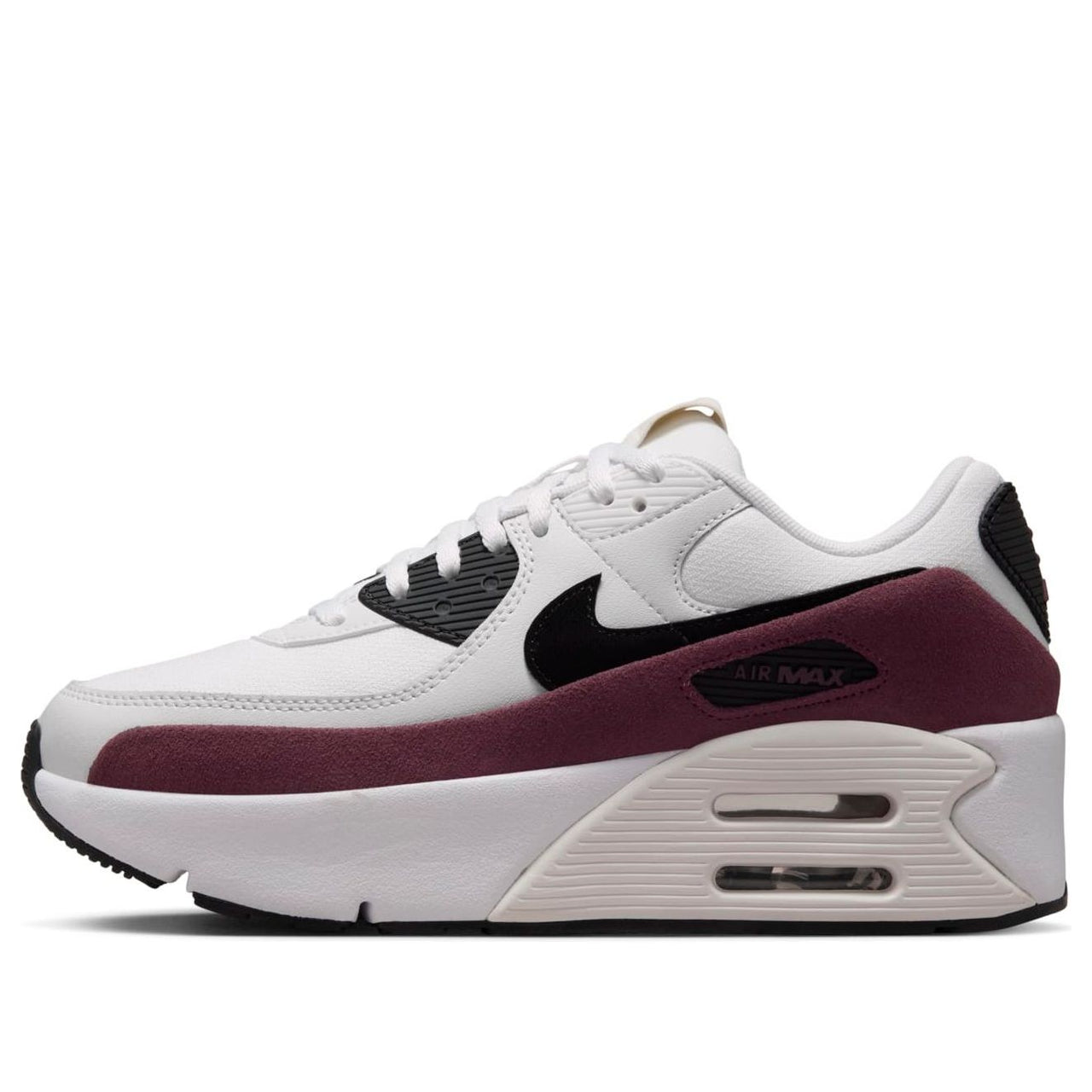 (WMNS) Nike Air Max 90 LV8 'Sail Night Maroon Phantom Black' FD4328-107