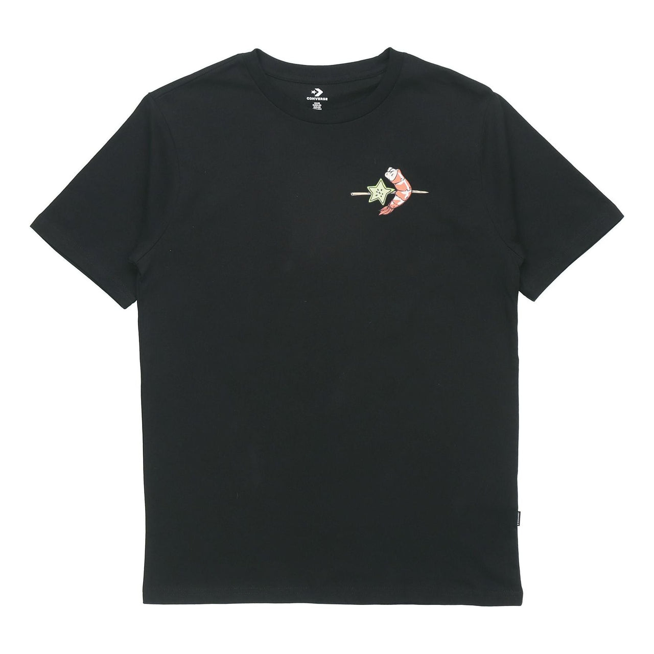 Men's Converse Pattern Casual Sports Short Sleeve Black 10021513-A02