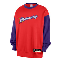 (WMNS) Nike Phoenix Mercury Court Origins WNBA Fleece Sweatshirt 'Chile Red Field Purple White' IM6719-673