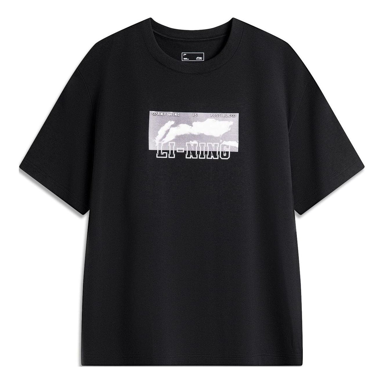 Li-Ning Anything Is Possible Graphic T-shirt 'Black' AHSU555-3