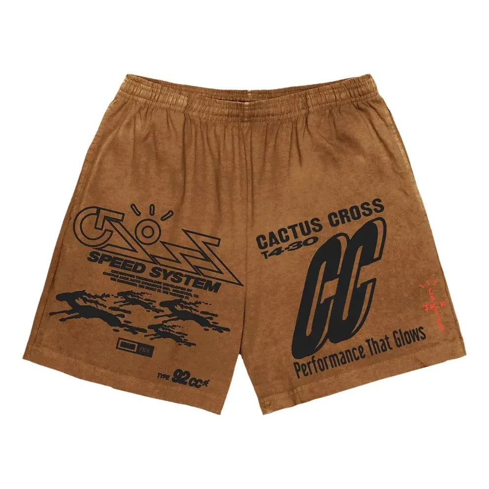 Travis Scott Cactus Jack 92CC Shorts 'Brown' TC-372