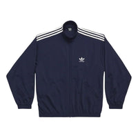 adidas originals x BalenciagaCotton Terry Jersey Tracksuit Jacket 'Navy Blue' 712280TMV158065