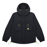 New Balance Men's New Balance Multiple Pockets Casual Sports Breathable Woven Jacket Autumn Black AMJ13376-BK