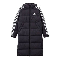 adidas 3ST Long Coat Outdoor Sports Hooded Stay Warm Down Jacket Black H20760
