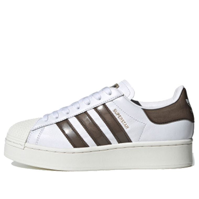 (WMNS) adidas BlackPinkadidas originals Superstar Bold 'White Brown' FV3356