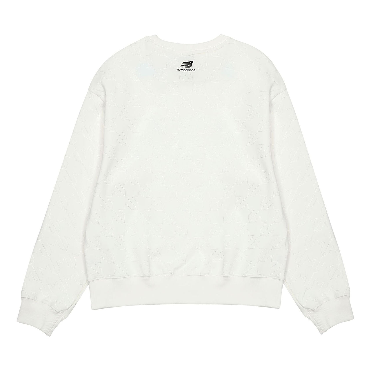 (WMNS) New Balance Logo Casual Sweatshirt 'White' 5CC37142-WT