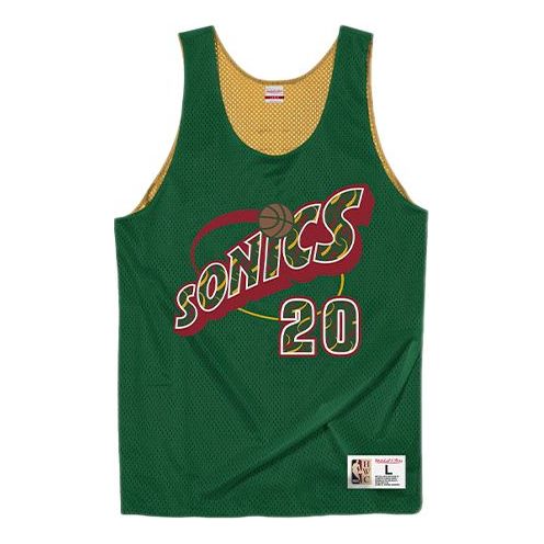 Mitchell & Ness Reversible Mesh Tank 'Seattle SuperSonics - Gary Payton 1995-96' MSRVMI19003-SSUGNGD95GPA