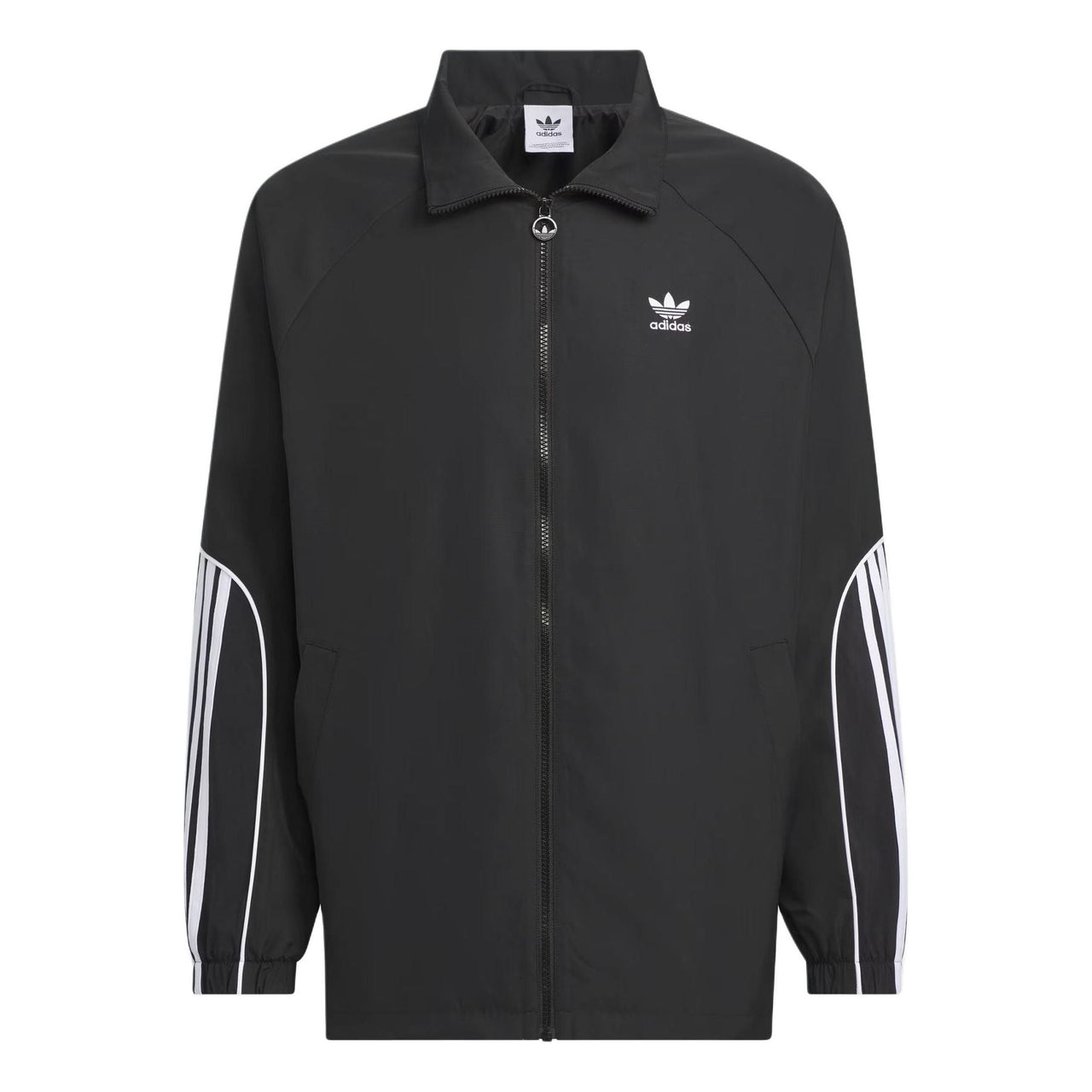 adidas Originals 3-Stripes Coach Jacket Asia Sizing 'Black' JE3491