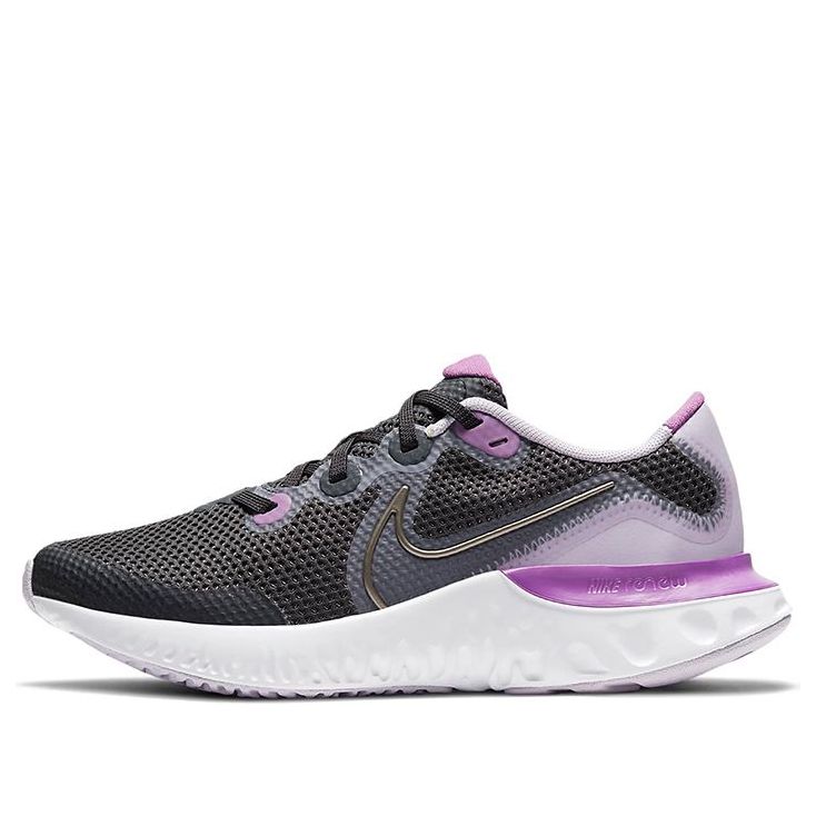 (GS) Nike Renew Run 'Black White Purple' CT1430-008