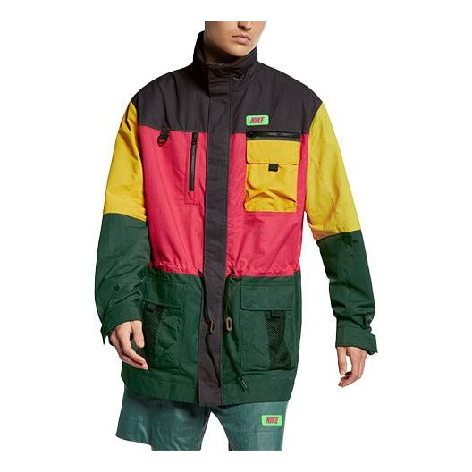 Nike Colorblock logo Sports Loose Jacket CJ1459-082