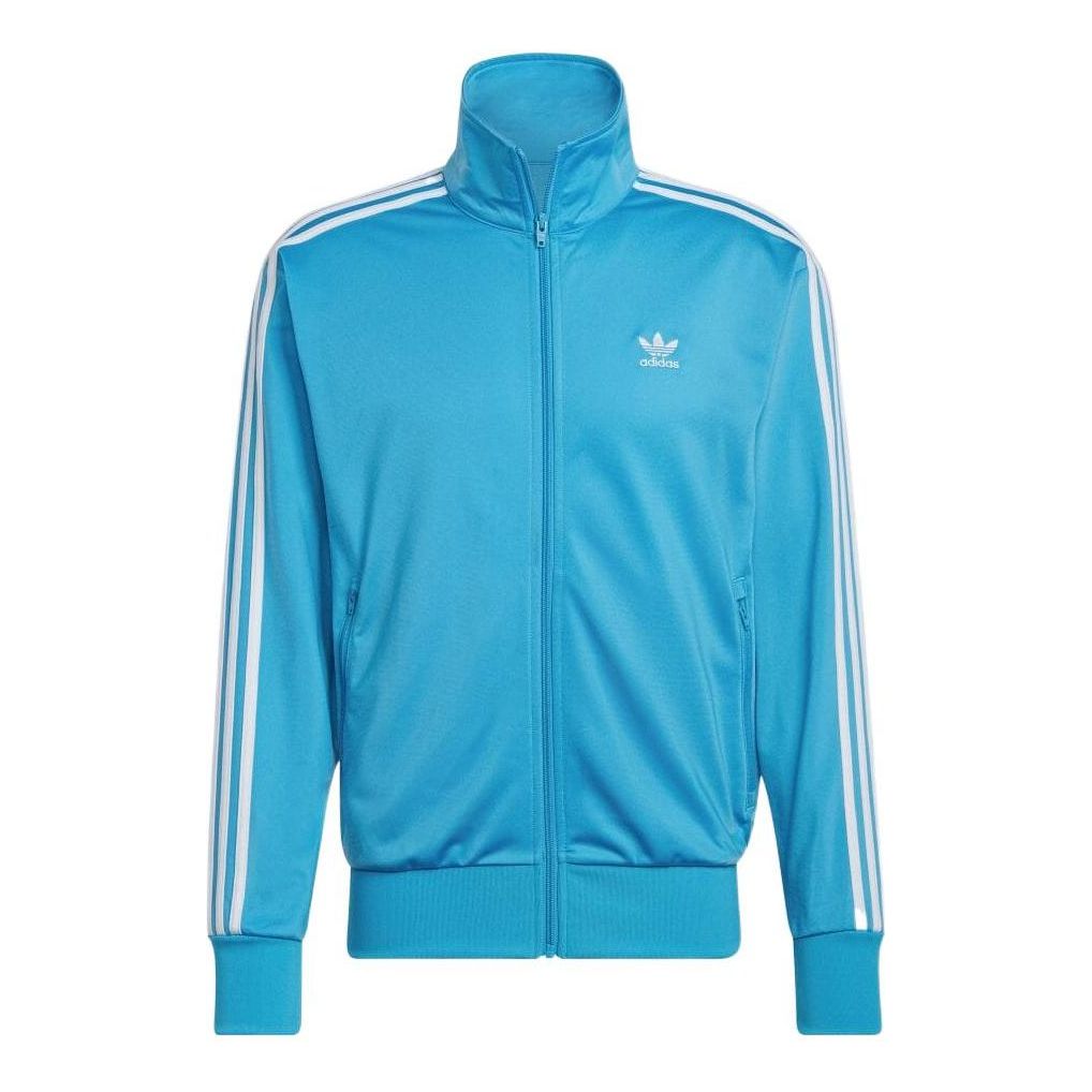 adidas originals Solid Color Logo Sports Jacket Blue HB9431