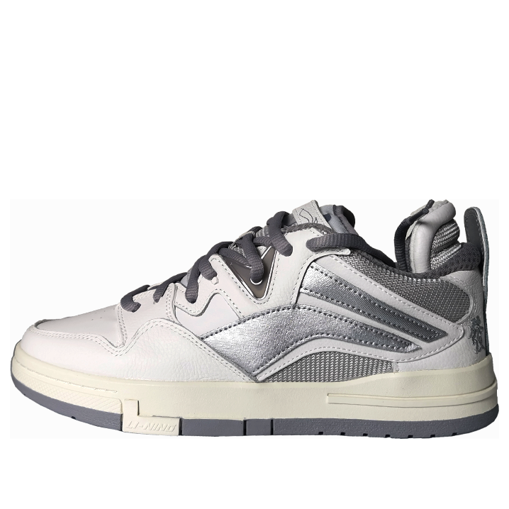 (WMNS) Li-Ning x WeiWu Pro Skateboarding Shoes 'White Silver' AECT072-1