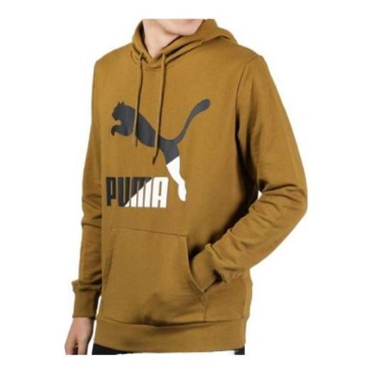 PUMA Big Logo Hoodie 'Tan Black White' 595907-31