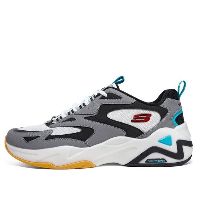 Skechers D'Lites Hyper Burst 'Grey White Multi' 894253-BKSR