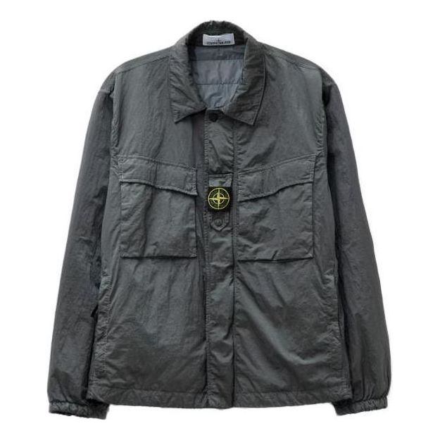 STONE ISLAND Garment Dyed ECONYL Regenerated Nylon Jacket 'Grey' 7915Q0819-V0062