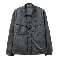 STONE ISLAND Garment Dyed ECONYL Regenerated Nylon Jacket 'Grey' 7915Q0819-V0062