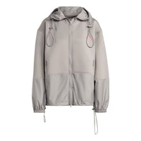 (WMNS) adidas by Stella McCartney Scuba Hooded Jacket Asia Sizing 'Grey' HR4477
