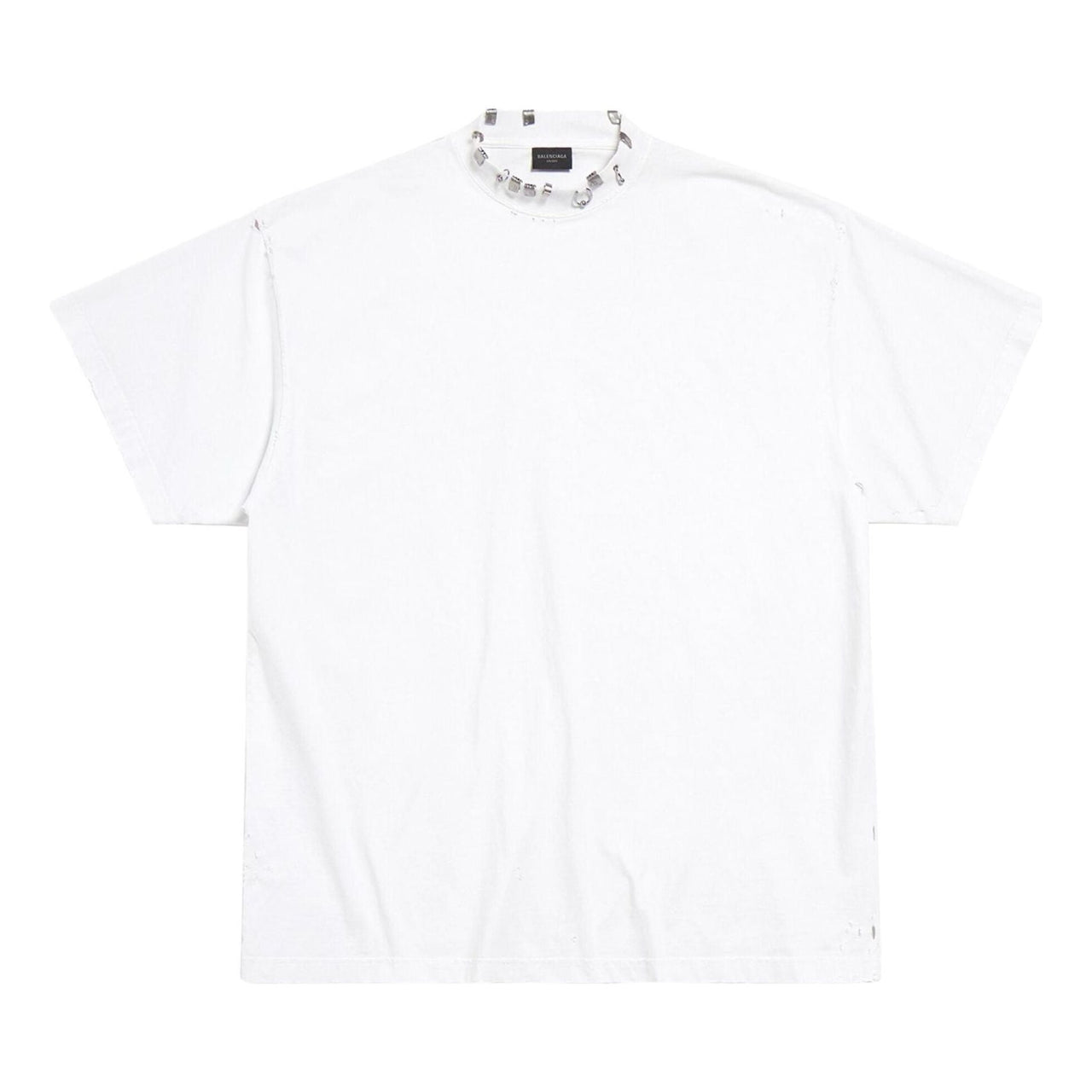 (WMNS) Balenciaga Pierced T-shirt Oversized 'White' 761460TPVD49000