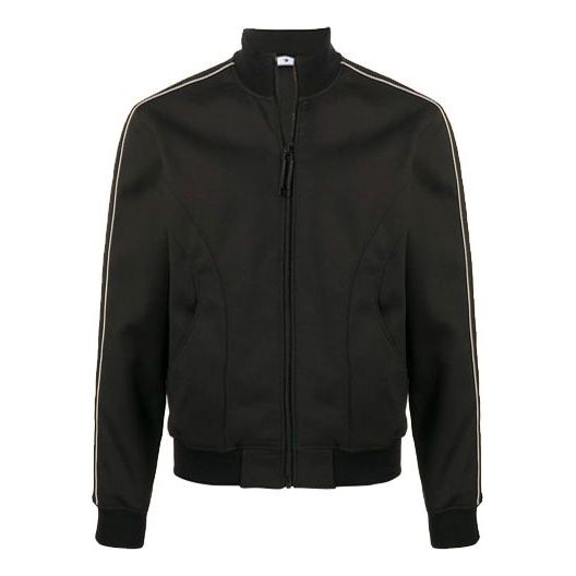 Off-White FW20 Applique Sports Jacket Men's Black OMEA235E20FAB0011001