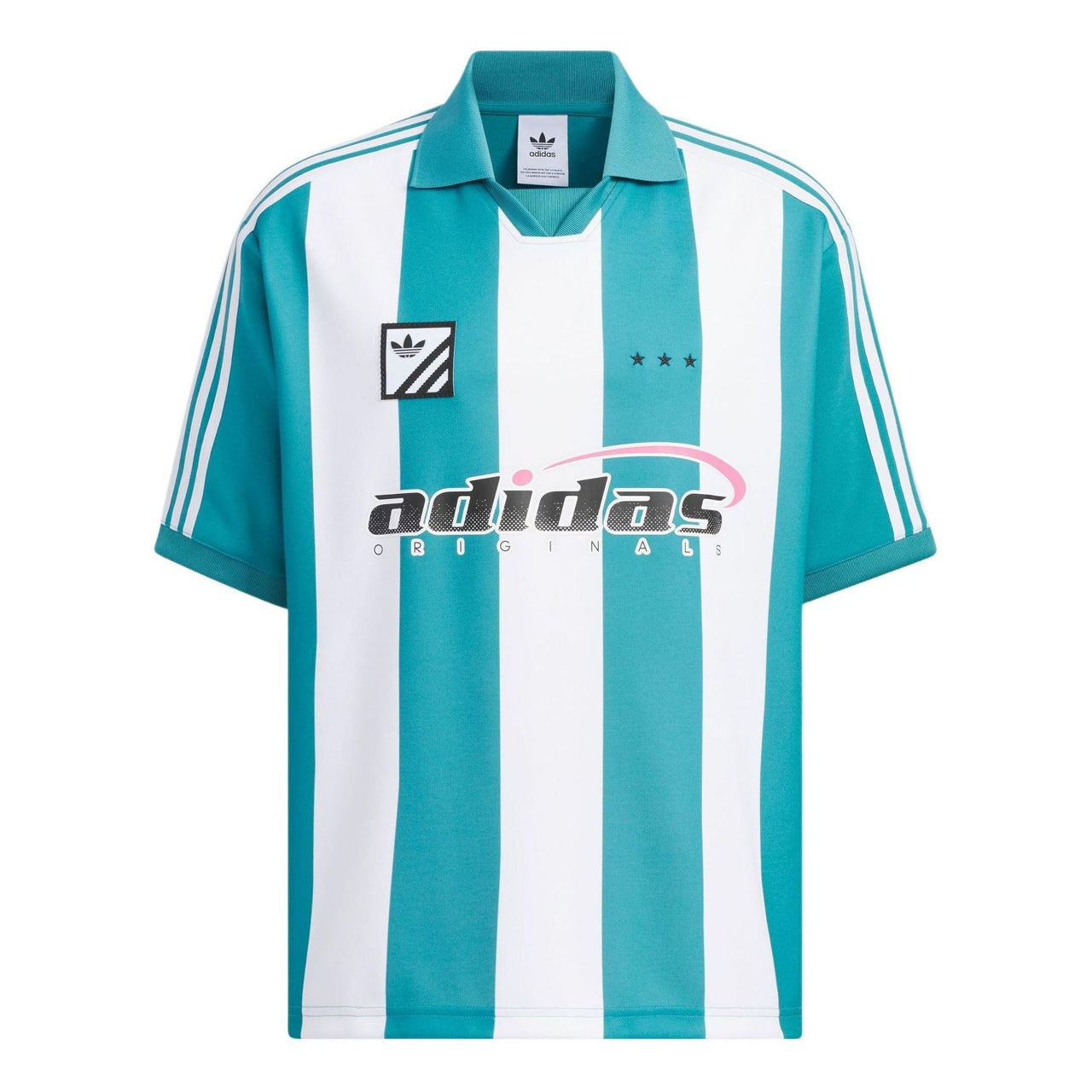adidas Trefoil Logo Play Football Graphic Polo Shirt Asia Sizing 'Blue White' IW6307