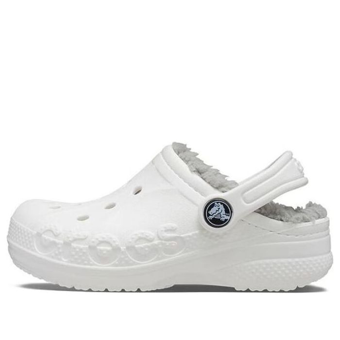 (PS) Crocs Classic Baya Lined Clog 'White Grey' 207500-11H