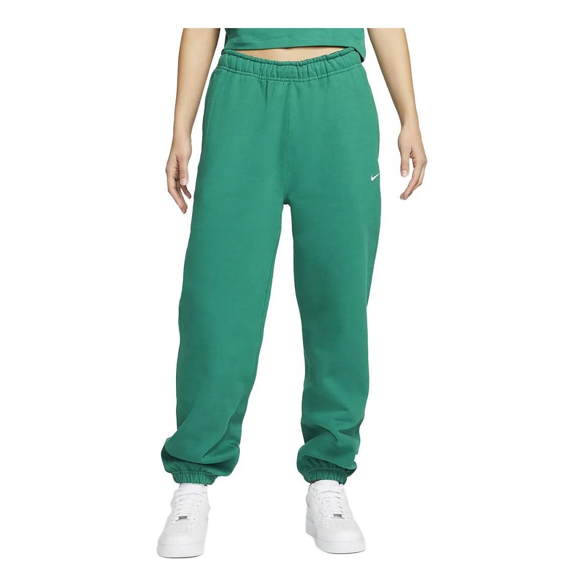 (WMNS) Nike Solo Swoosh Sweatpants 'Grass Green' CW5565-340