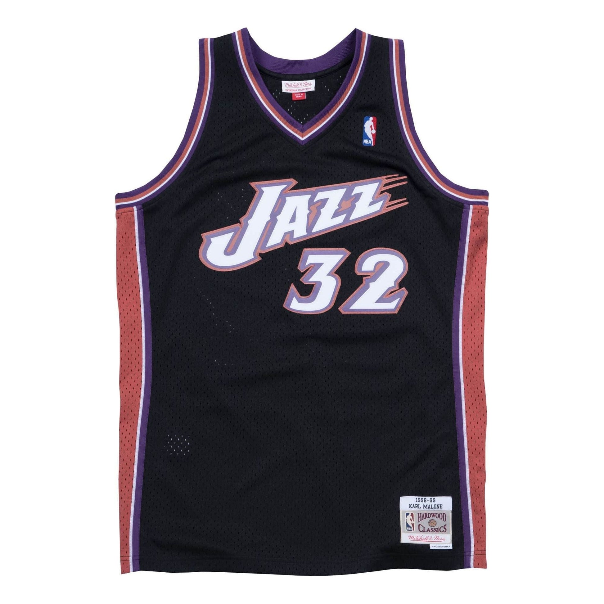 Mitchell & Ness x NBA Utah Jazz 1998-99 Swingman Jersey 'Karl Malone 32' SMJYLG18034-UJABLCK98KMA