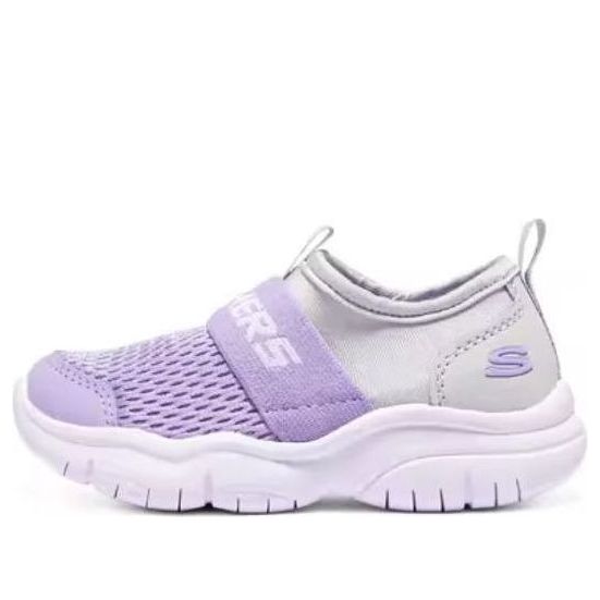 (GS) Skechers Slip-On Comfy Shoes 'Purple Silver' 302579N-GYLV