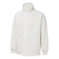 PUMA Mmq lamb's wool Reversible Stand Collar Jacket Couple Style White 534744-65