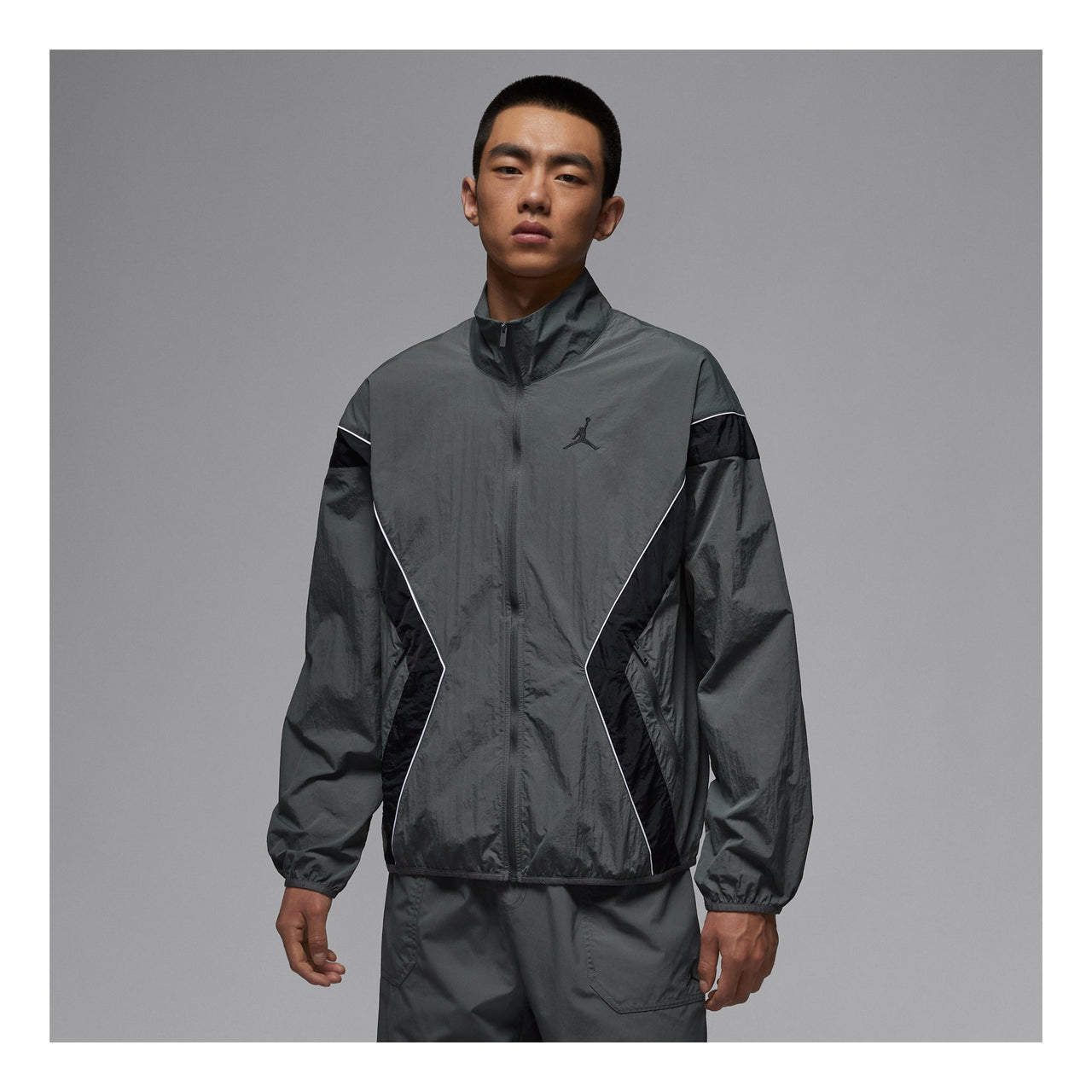 Air Jordan Brooklyn Draft Jacket 'Iron Grey Black'  IH2825-068
