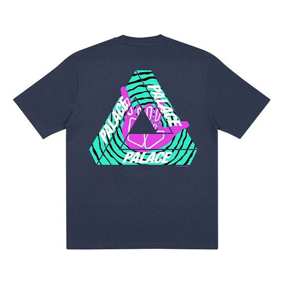 PALACE Tri-Zooted Shakka Round Neck Short Sleeve Unisex Navy Blue P19TS247