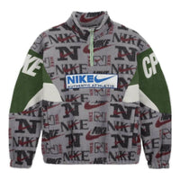 Nike Half-Zip logo fleece top 'Grey Green' DM4961-012