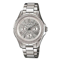 CASIO Waterproof Sports SHEEN Silver Analog SHE-3504D-7